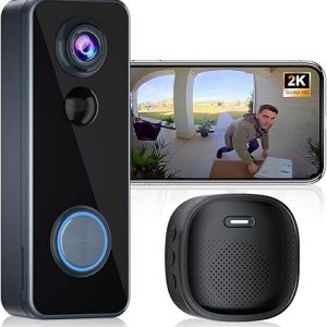 KAMEP 1080 P Video Doorbell – Wi‑Fi, PIR, Two‑Way Audio